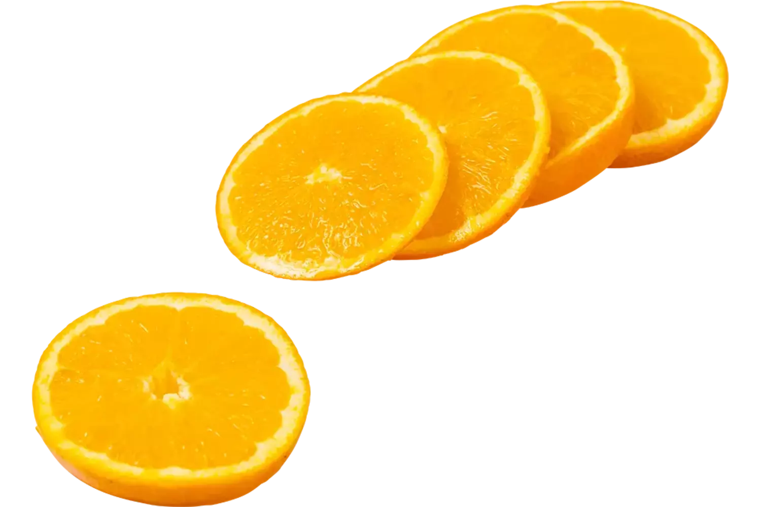 Sinaasappels plak 4mm met schil bak 1kg stuk 1